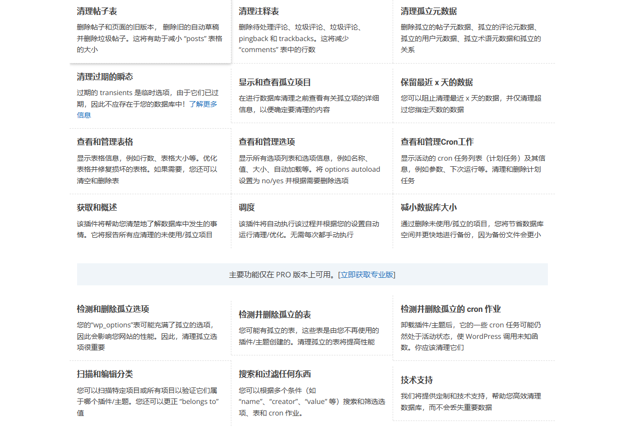 图片[2]-WordPress数据库清理优化插件，删除无用残留多余的数据表单-朝晞小屋