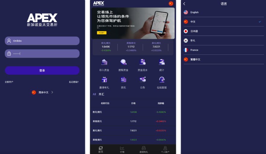 APEX多语言外汇微盘微交易所源码(HTML+PHP,代理分销+K线)-朝晞小屋